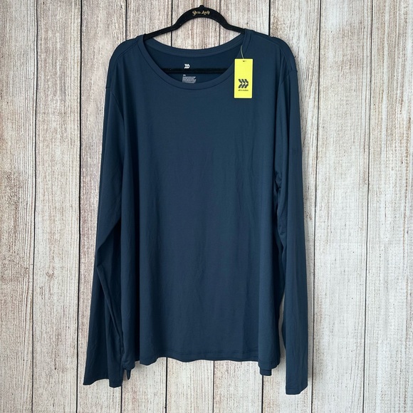 All in Motion Men's Dark Blue Long Sleeve Tee - Picture 1 of 2